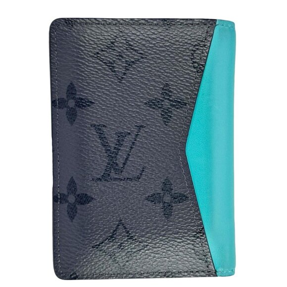 Louis Vuitton Handbags - Louis Vuitton  Pocket Organizer Monogram Eclipse Reverse Canvas Wallet Turquoise